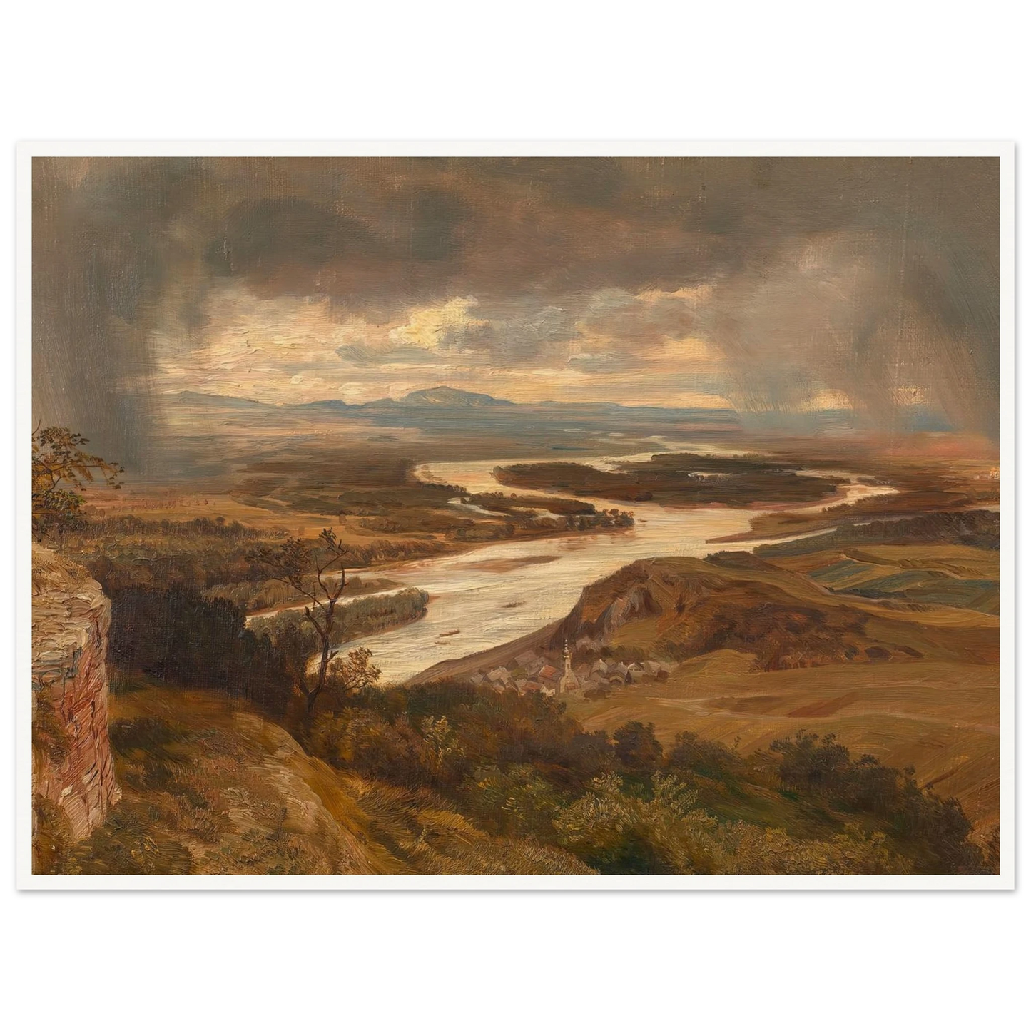 Die Donauauen bei Wien (ca. 1870) Art Print | Josef Hoffmann-Quipham Collections