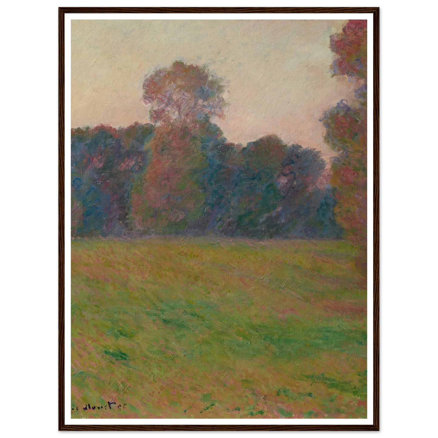 Prairie à Giverny (1886) Art Print | Claude Monet-Quipham Collections