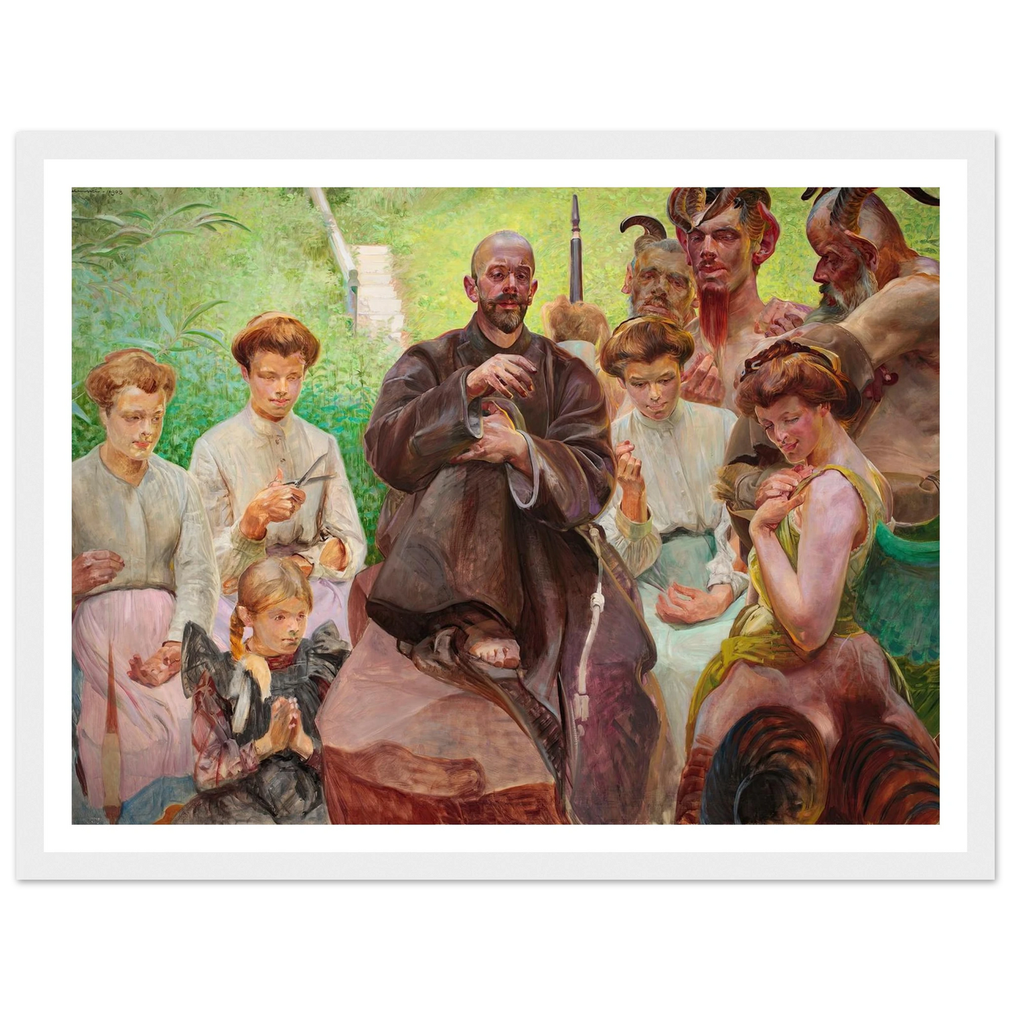 Saint Francis (1908) Art Print | Jacek Malczewski-Quipham Collections