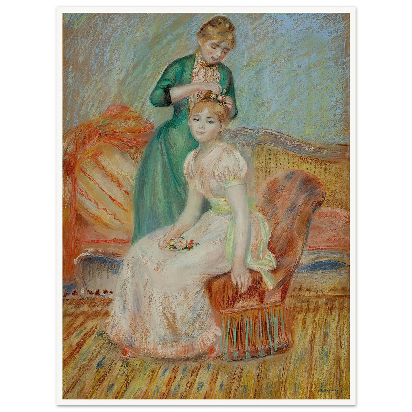 La Toilette (1889) Art Print | Pierre Auguste Renoir-Quipham Collections