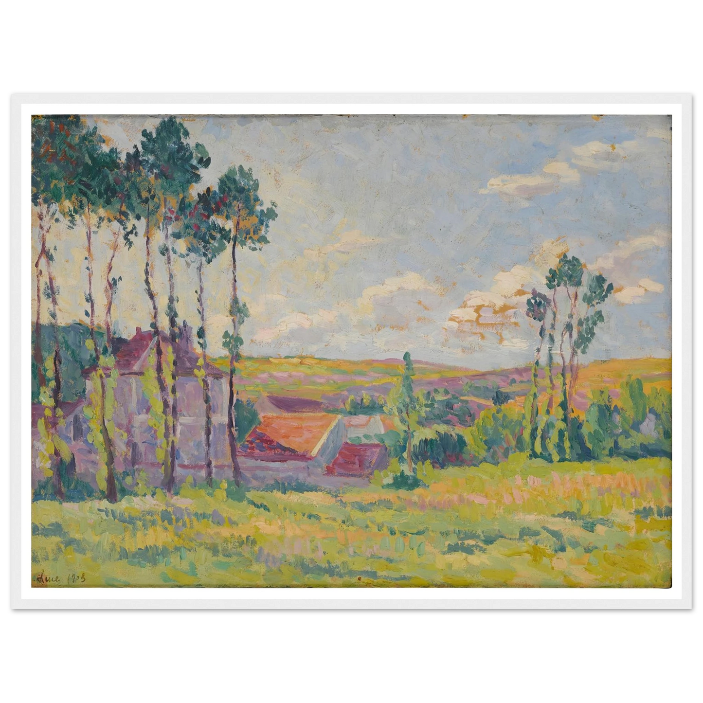Moulineux, la teinderie (1903) Art Print | Maximilien Luce-Quipham Collections