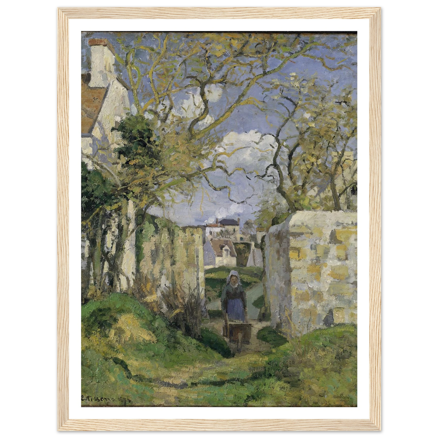 Landscape from Pontoise (1874) Art Print | Camille Pissarro-Quipham Collections