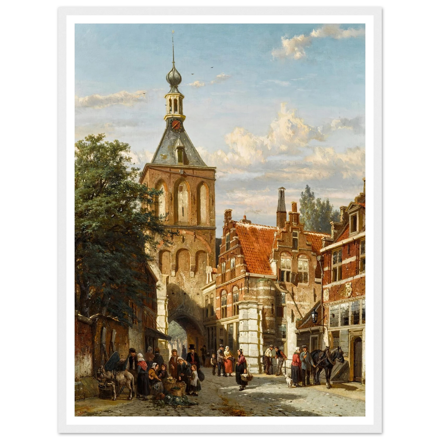 The Binnenpoort, Culemborg (1865) Art Print | Cornelis Springer-Quipham Collections