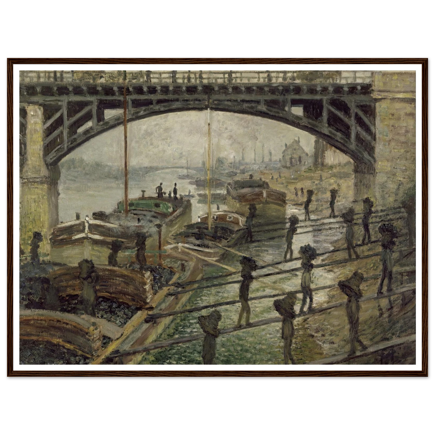 The Coalmen (circa 1875) Art Print | Claude Monet-Quipham Collections
