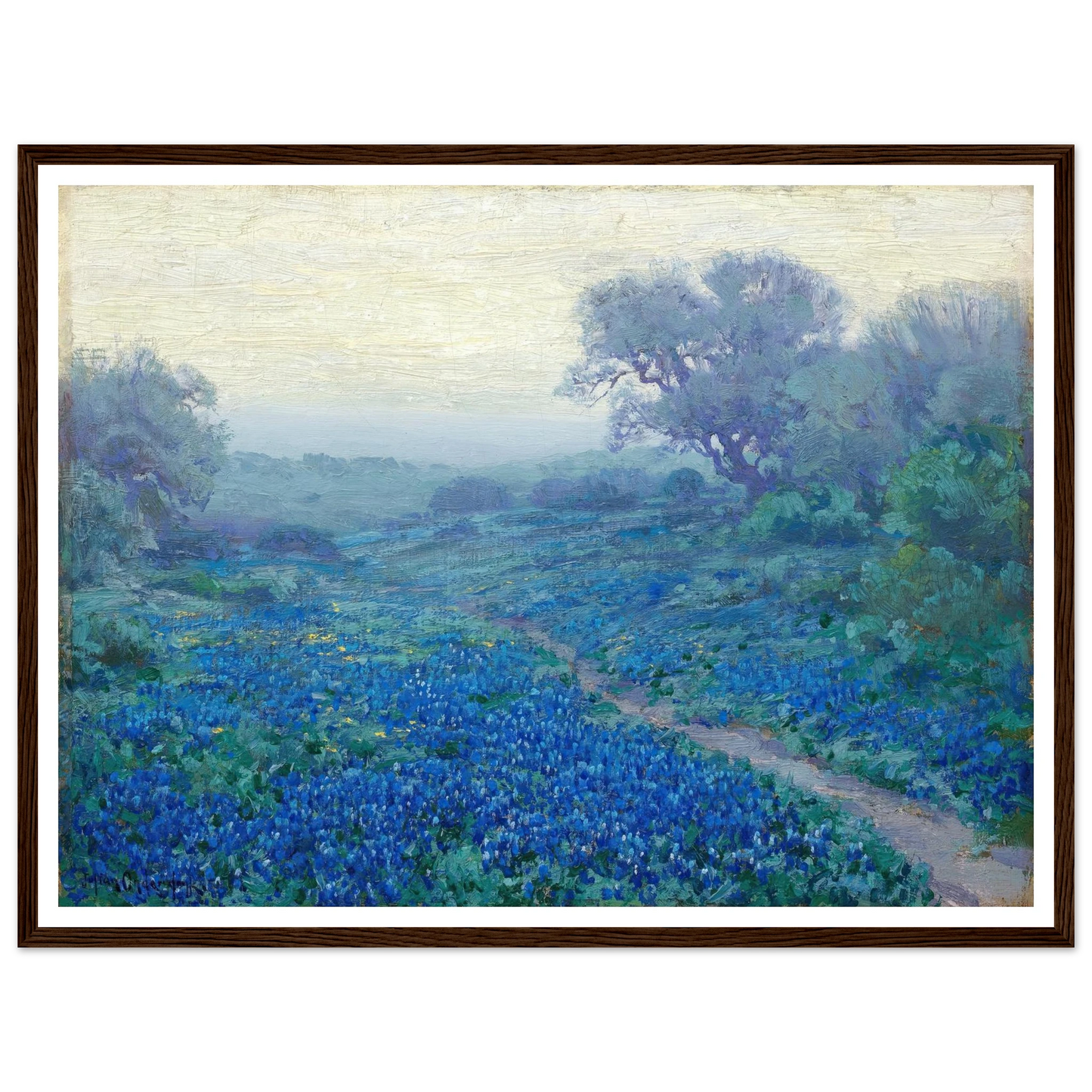 Bluebonnets at Sunrise (1917) Art Print | Julian Onderdonk-Quipham Collections