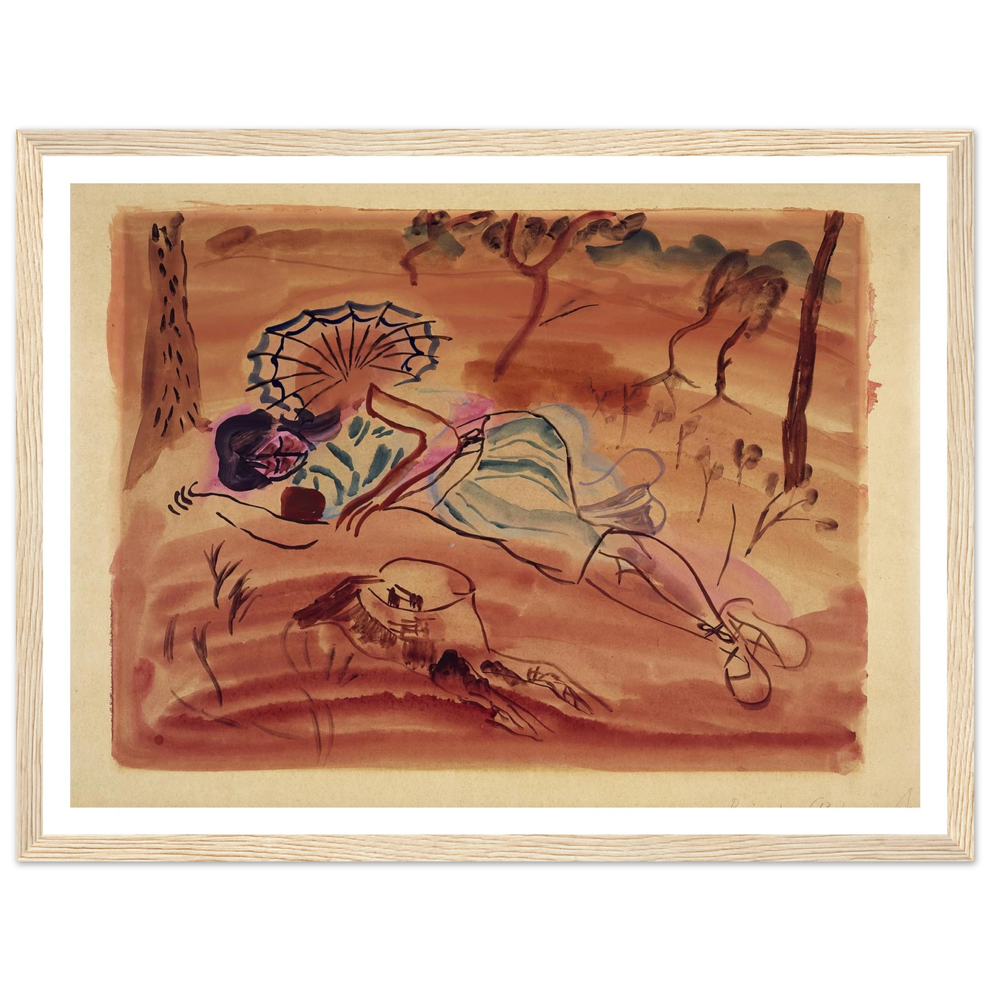 Pinewoods (Under the pines) (1931) Art Print | Frances Hodgkins-Quipham Collections
