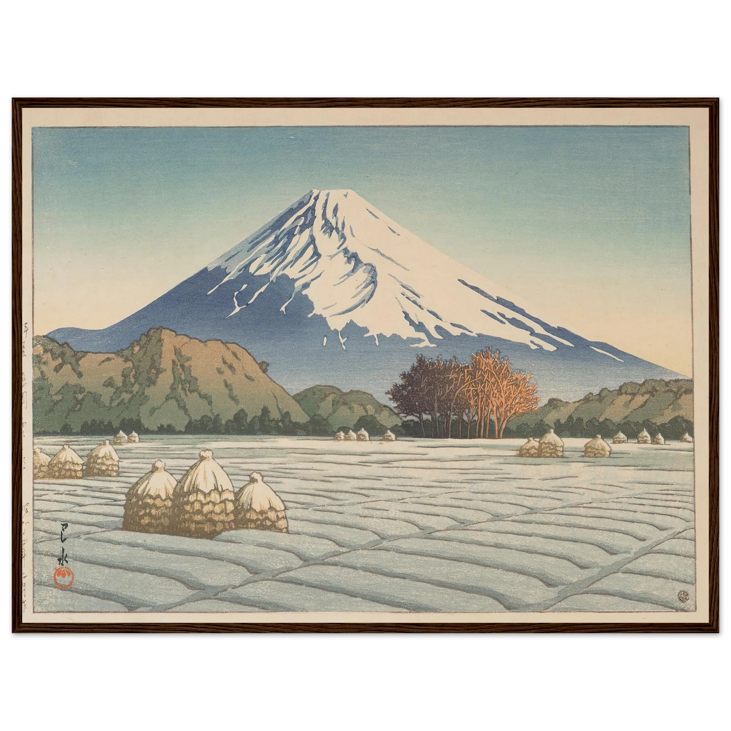 Izu Nagaoka shimo no asa (Frosty morning in Nagaoka, Izu) (1939) Art Print | Kawase Hasui-Quipham Collections