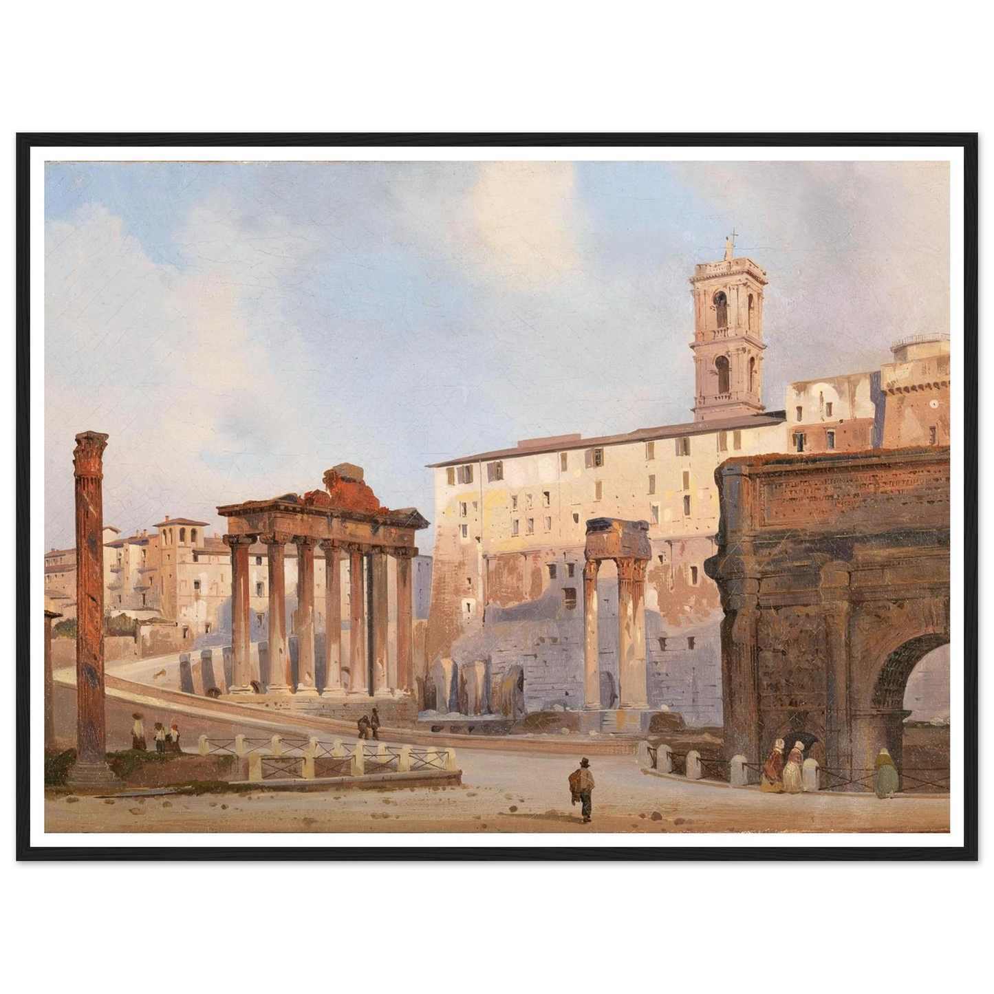 The Roman Forum Art Print | Ippolito Caffi-Quipham Collections