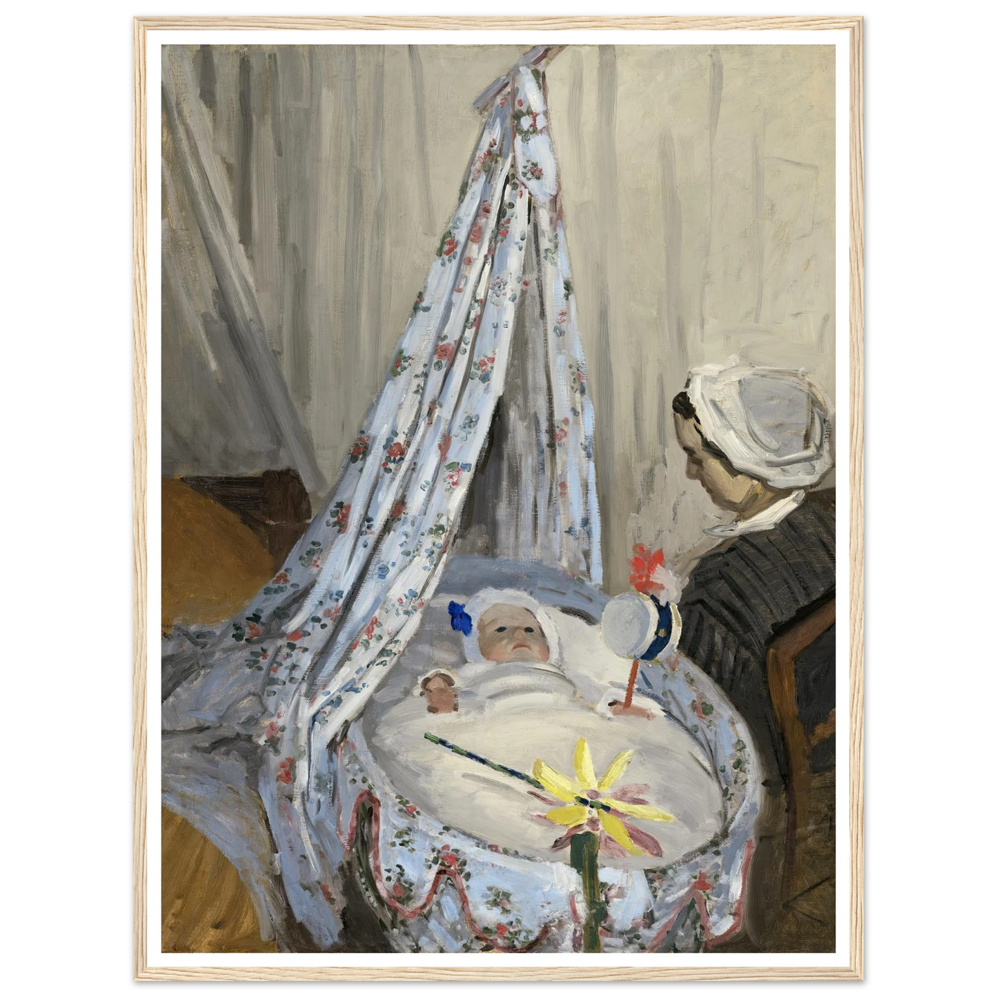 The Cradle – Camille with the Artist’s Son Jean (1867) Art Print | Claude Monet-Quipham Collections