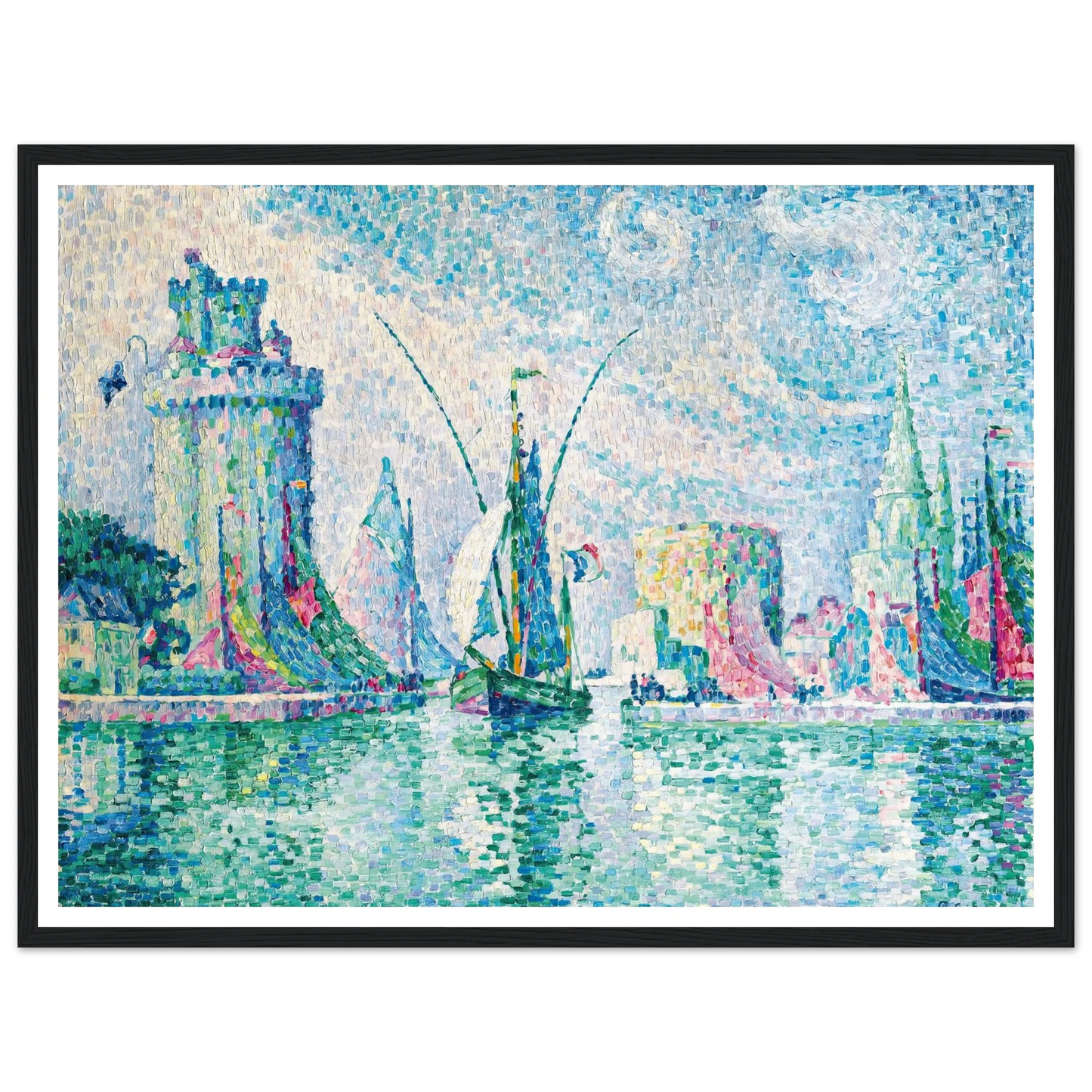 Les Tours Vertes, La Rochelle (1913) Art Print | Paul Signac-Quipham Collections