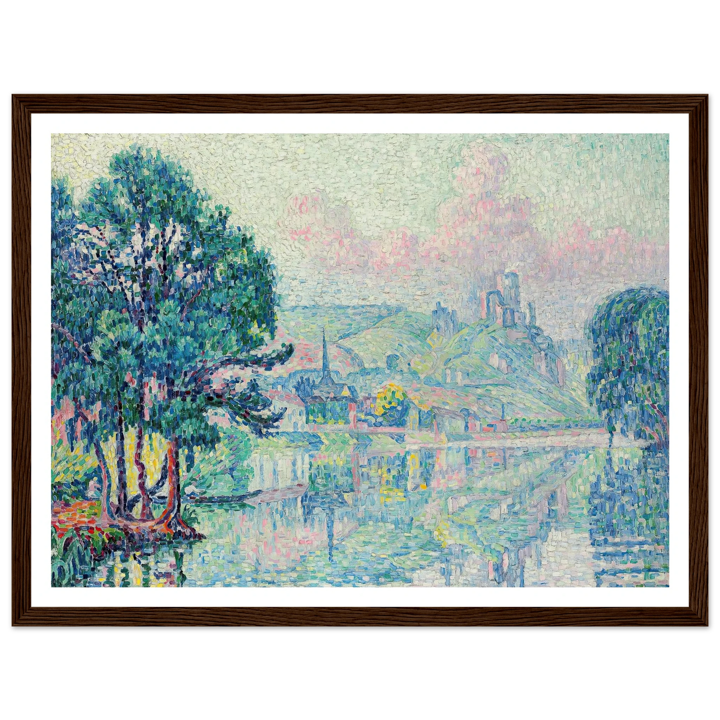 Les Andelys. Matin. Été (1923) Art Print | Paul Signac-Quipham Collections