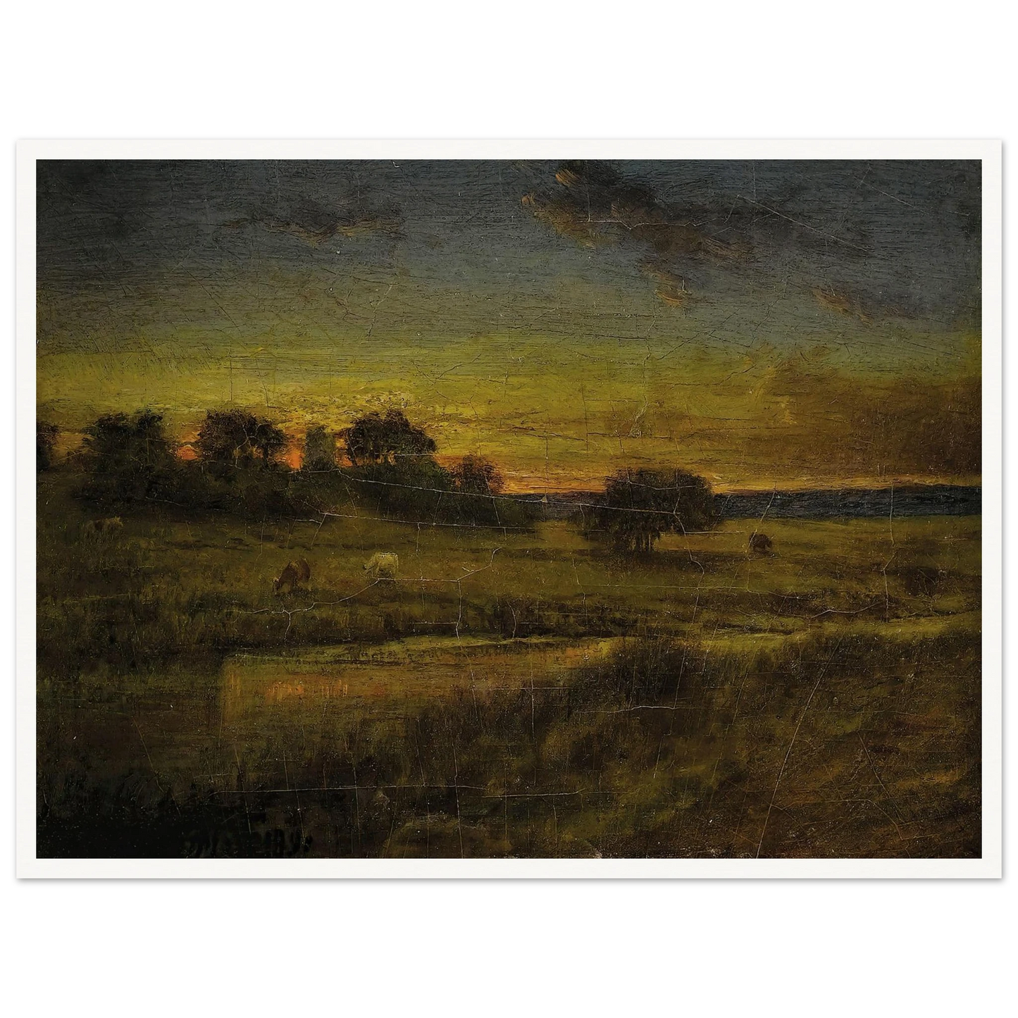 Pasture at Dawn (1891) Art Print | George Inness-Quipham Collections