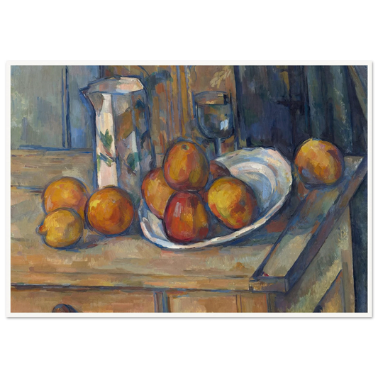 Still Life with Milk Jug and Fruit (c. 1900) Art Print | Paul Cezanne-Quipham Collections