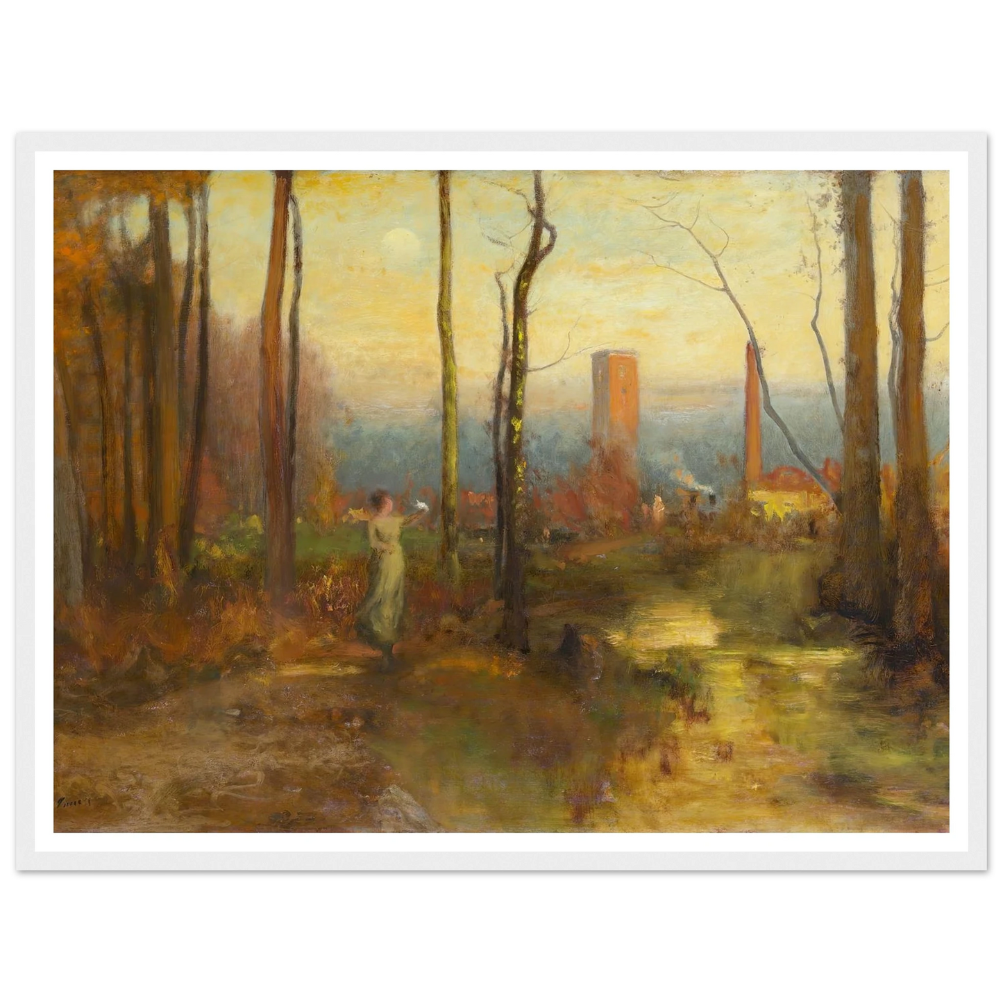 The Mill Stream, Montclair, New Jersey (c. 1888) Art Print | George Inness-Quipham Collections