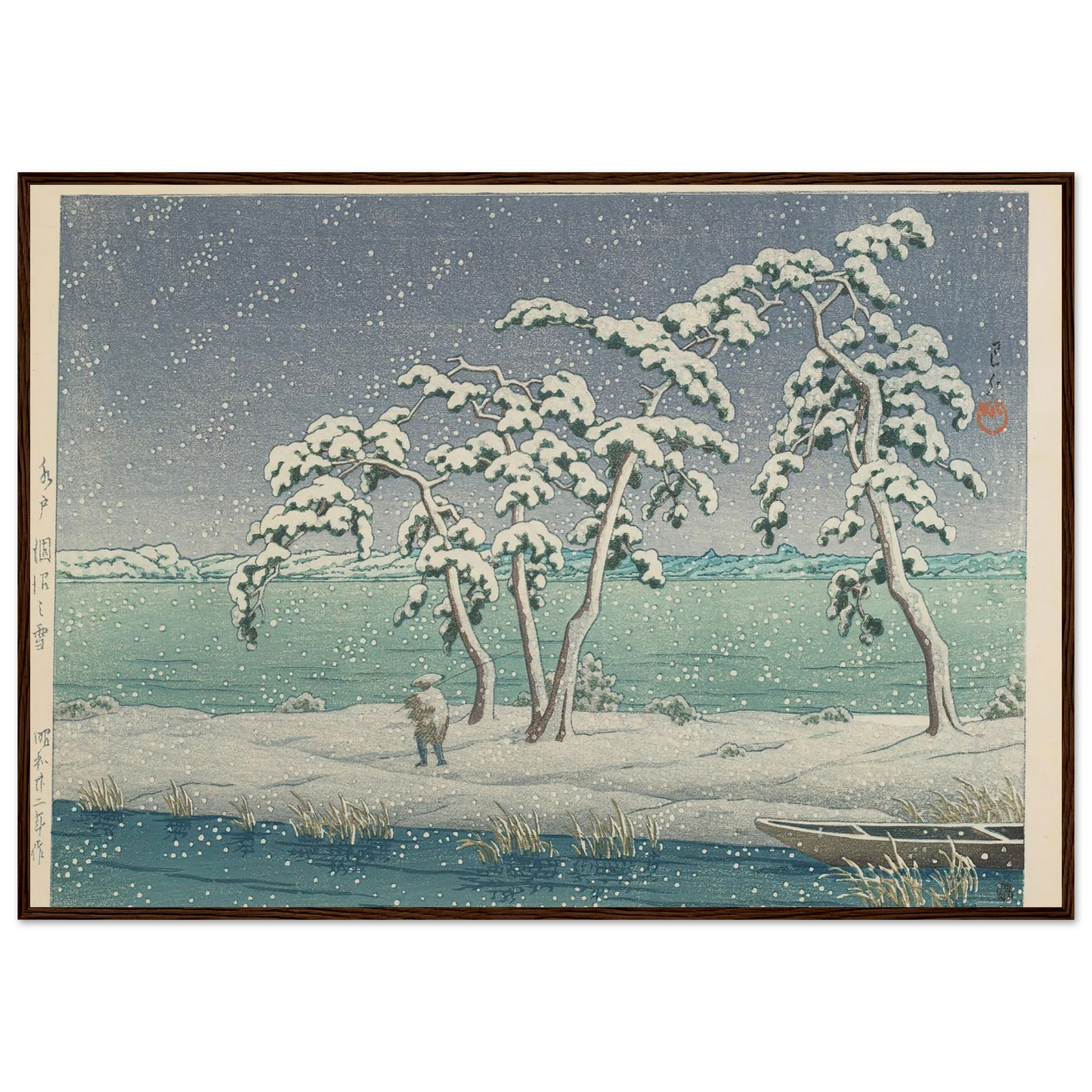 Mito Hinuma no yuki (Snow at Hinuma Swamp in Mito) (1947) Art Print | Kawase Hasui-Quipham Collections