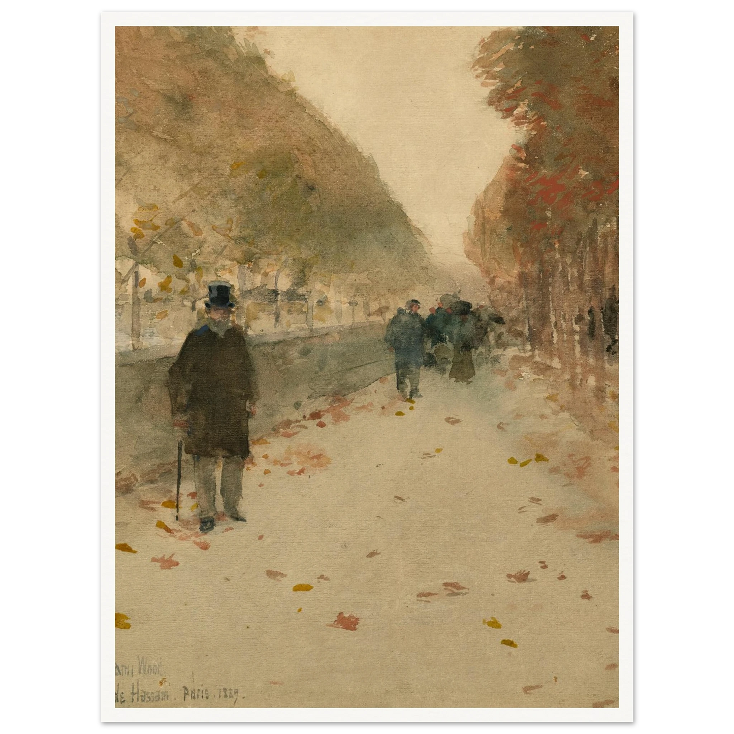 Quai du Louvre (1889) Art Print | Childe Hassam-Quipham Collections