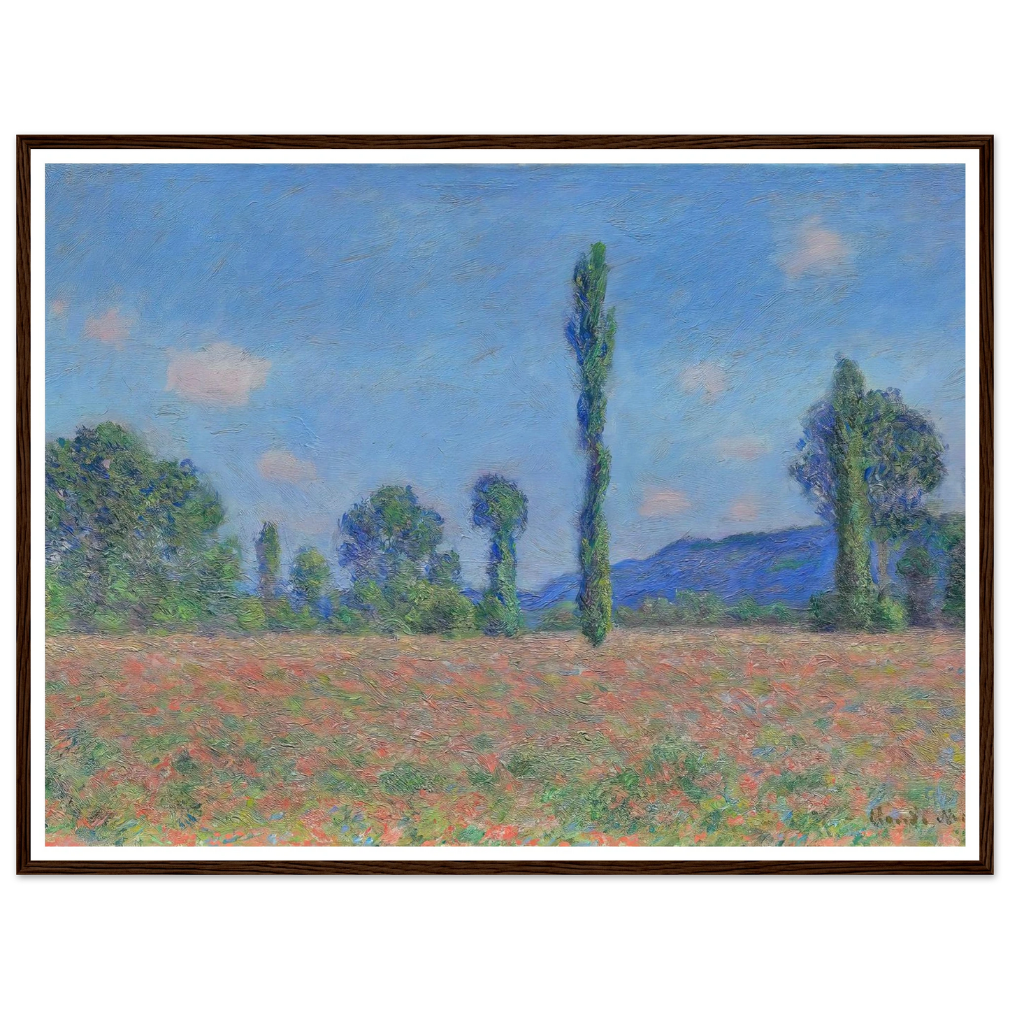 Poppy Field (Giverny) (1890) Art Print | Claude Monet-Quipham Collections