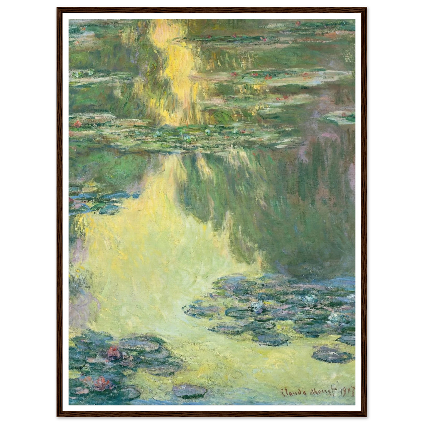 Waterlilies (1907) Art Print | Claude Monet-Quipham Collections