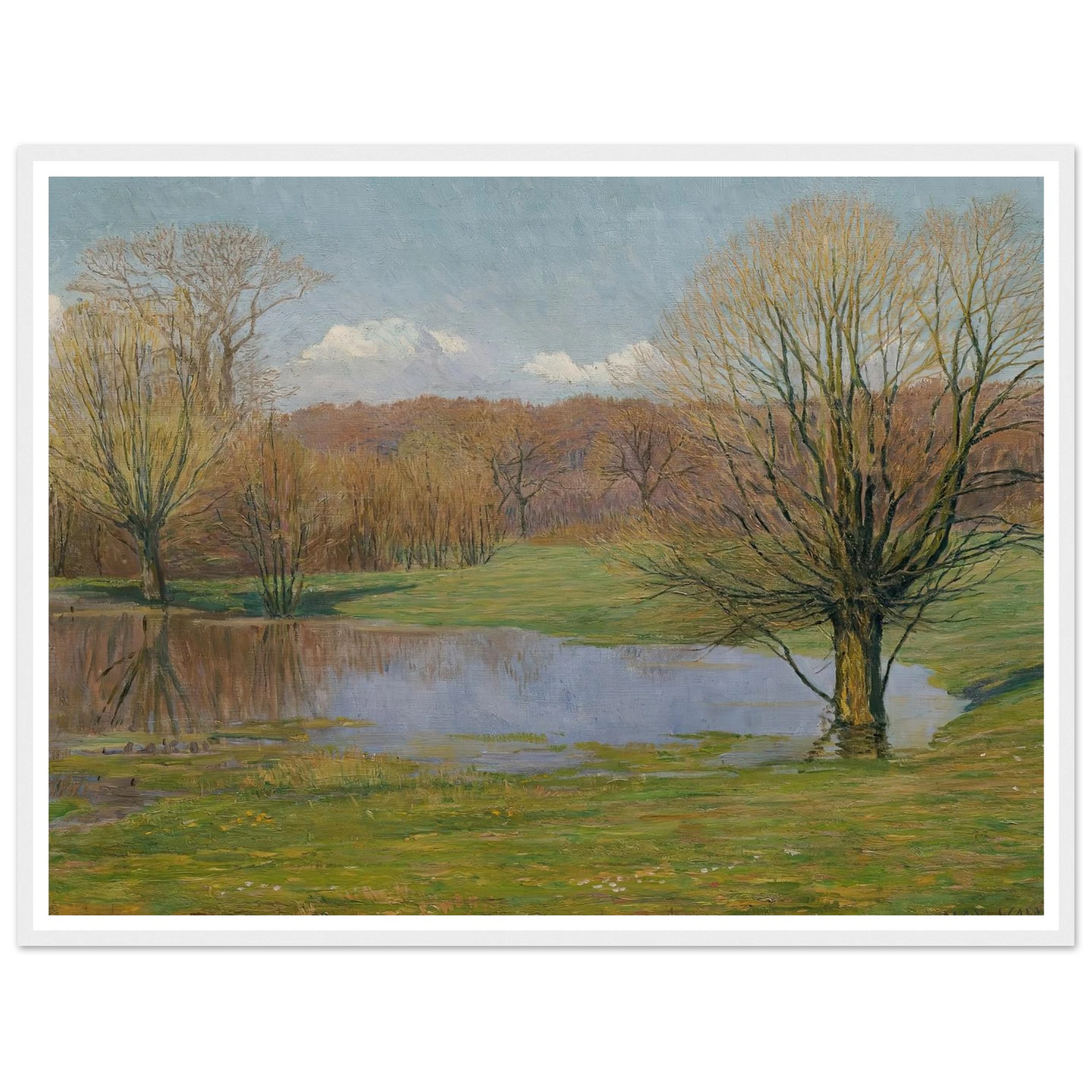 Aulandschaft im Vorfrühling (1927) Art Print | Max Kahrer-Quipham Collections