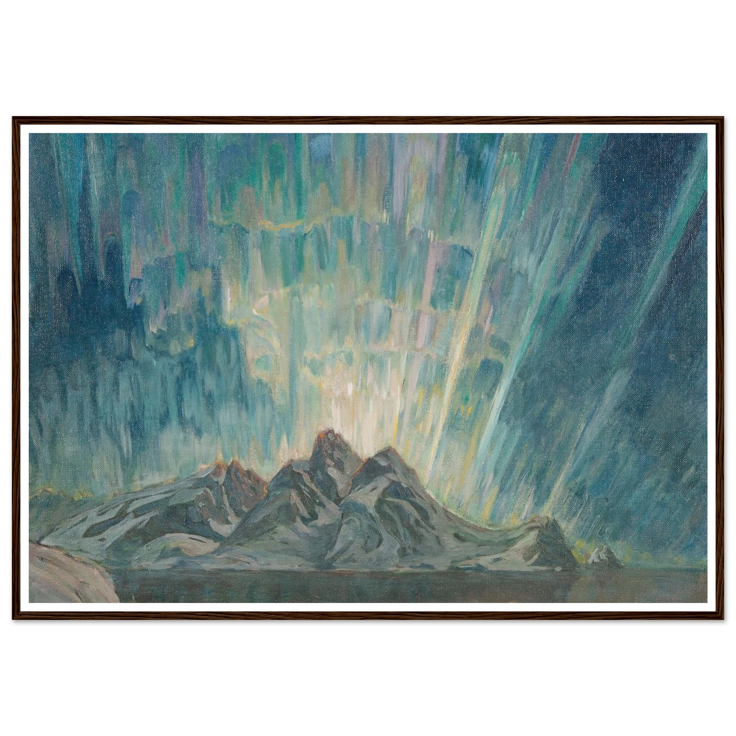Northern Lights.Study from North Norway Art Print | Anna Boberg-Quipham Collections