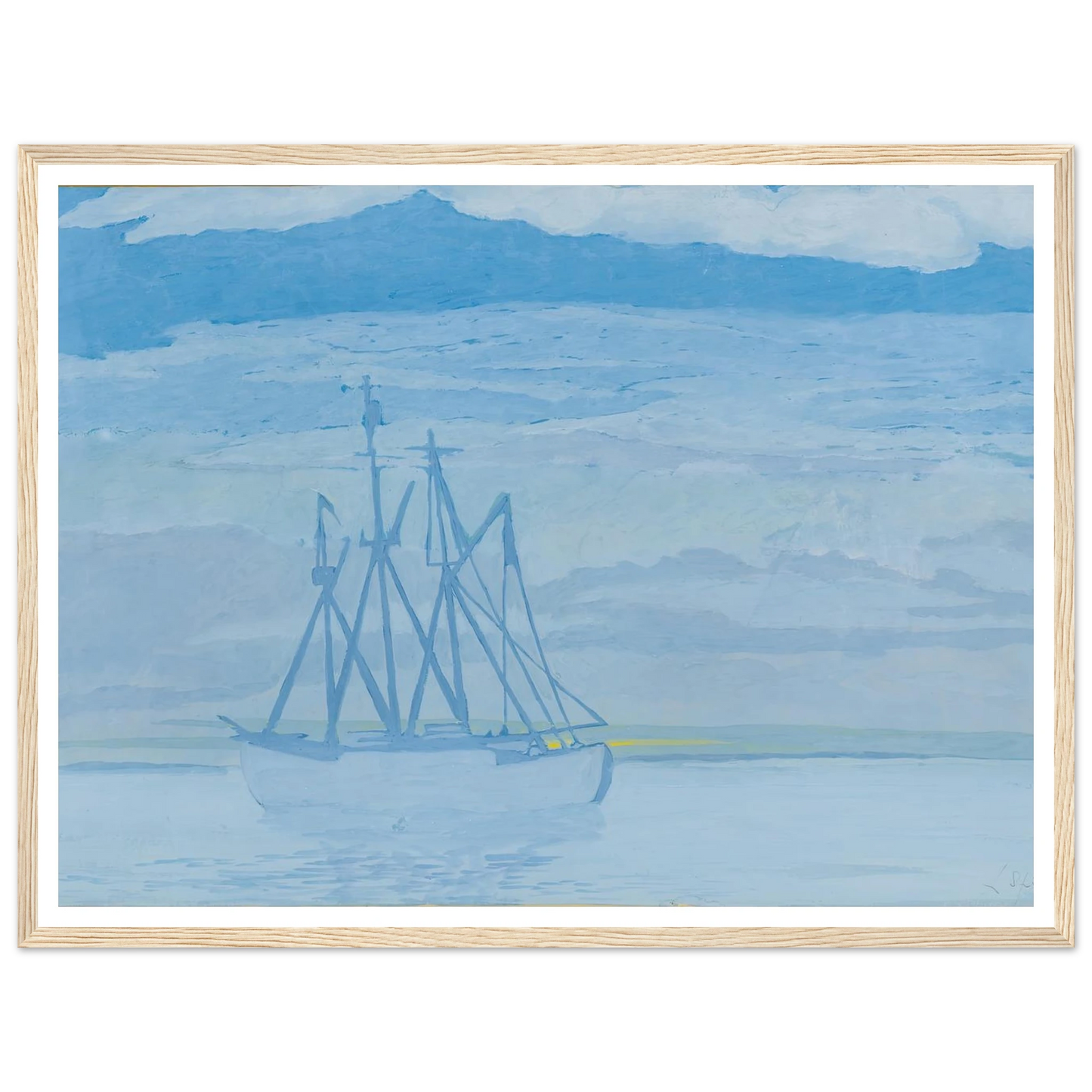 Chalutier sur la mer (1921) Art Print | Leon Spilliaert-Quipham Collections