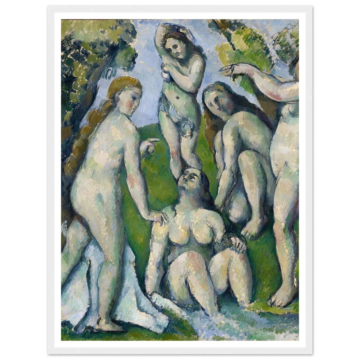 Five Bathers (1885-1887) Art Print | Paul Cezanne-Quipham Collections