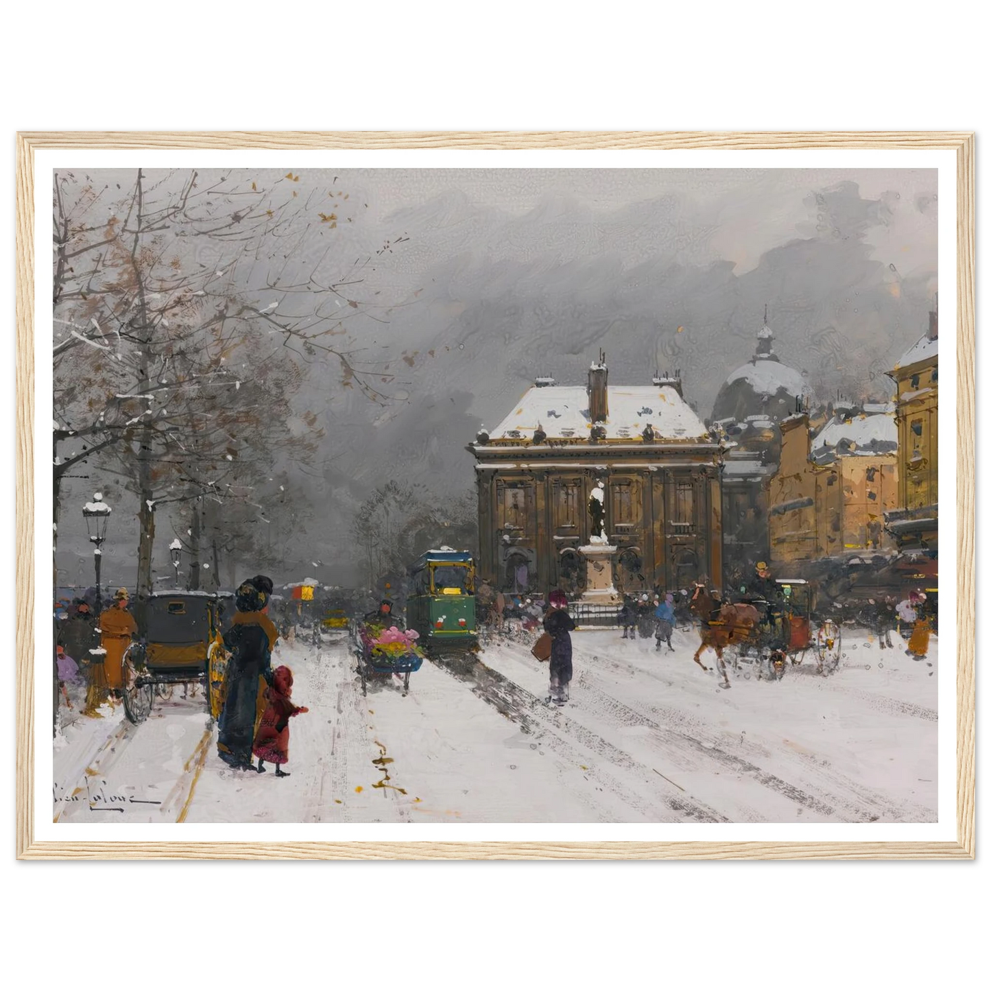 L’institut (Temps Mauvais) Art Print | Eugene Galien Laloue-Quipham Collections