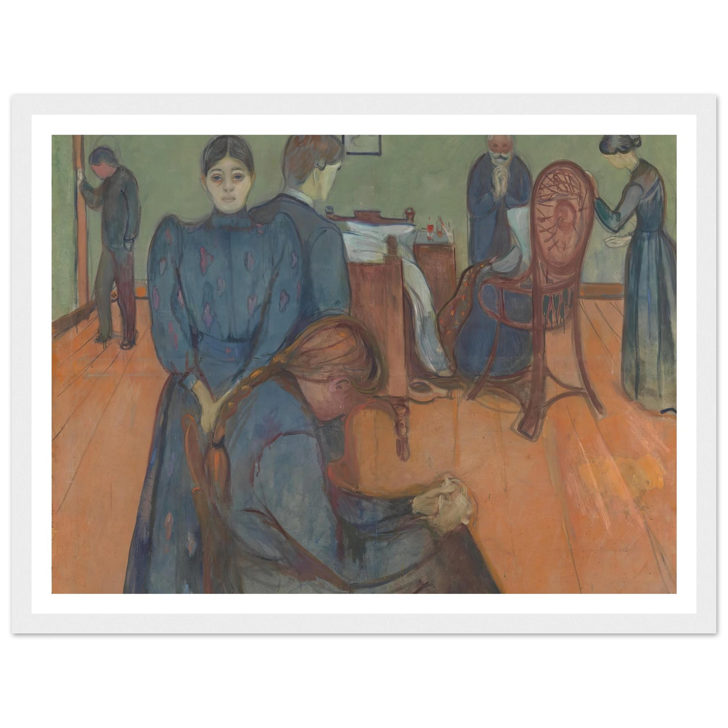 Death in the Sickroom (1893) Art Print | Edvard Munch-Quipham Collections