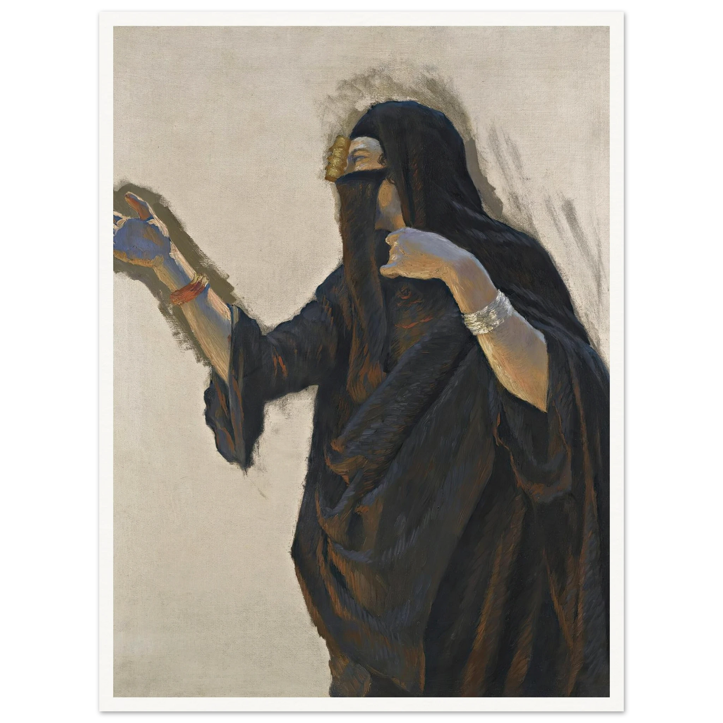 Veiled Lady Art Print | Ludwig Deutsch-Quipham Collections
