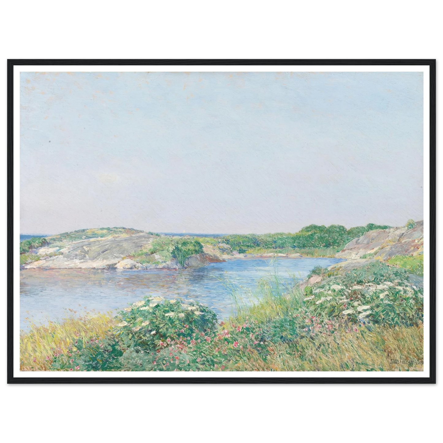 The Little Pond, Appledore (1890) Art Print | Childe Hassam-Quipham Collections