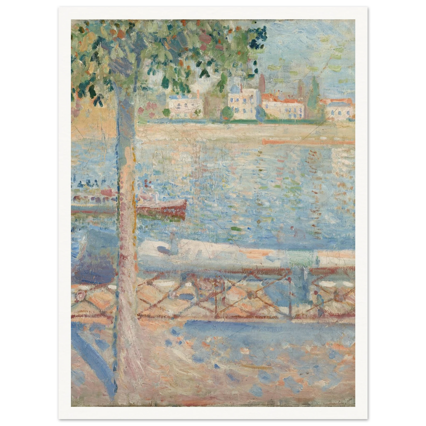 The Seine At Saint-Cloud (1890) Art Print | Edvard Munch-Quipham Collections