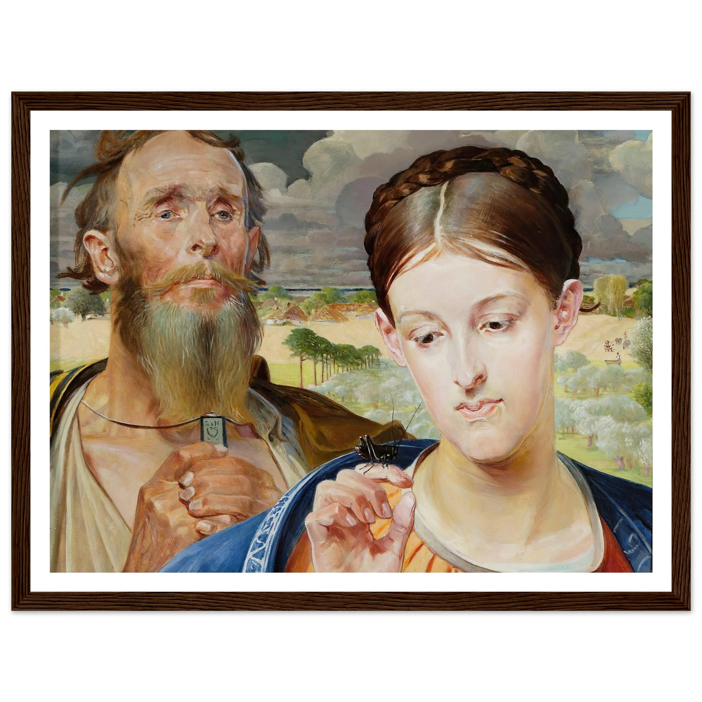 Music – left wing of the triptych (1906) Art Print | Jacek Malczewski-Quipham Collections