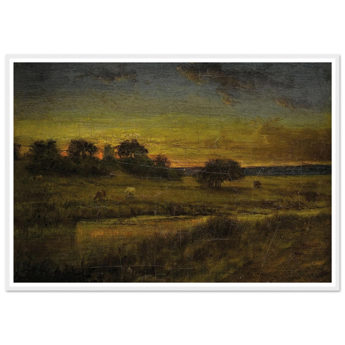 Pasture at Dawn (1891) Art Print | George Inness-Quipham Collections