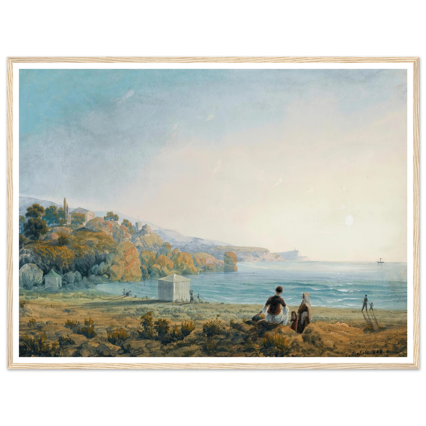 Seven Views Of Miskhor In The Crimea Vii (1841-1842) Art Print | Carlo Bossoli
