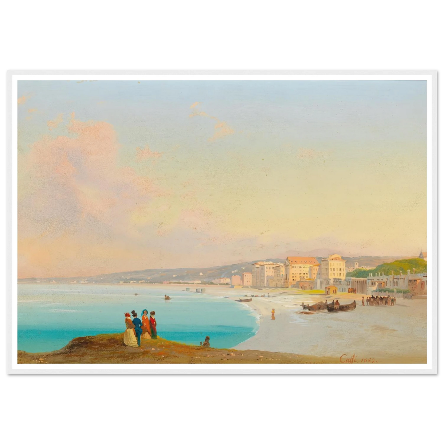 Nice (1852) Art Print | Ippolito Caffi-Quipham Collections
