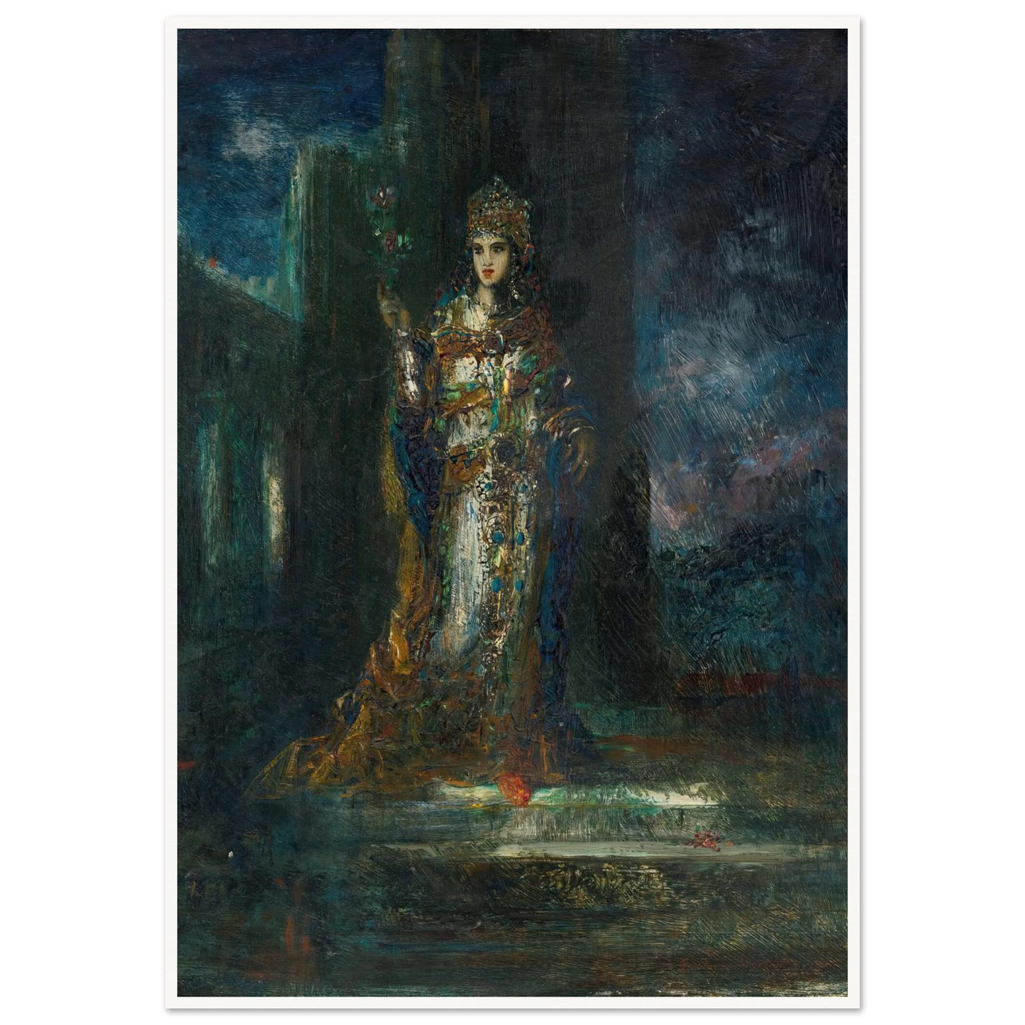 La Fiancée De La Nuit Art Print | Gustave Moreau-Quipham Collections