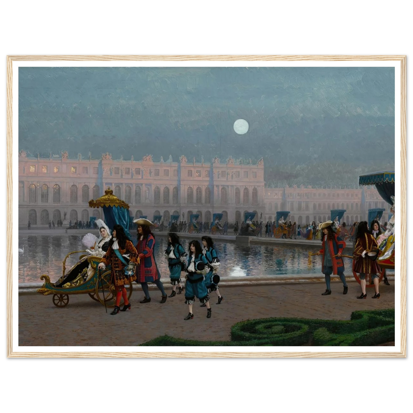 Promenade de la Cour dans les jardins de Versailles Art Print | Jean Leon Gerome-Quipham Collections