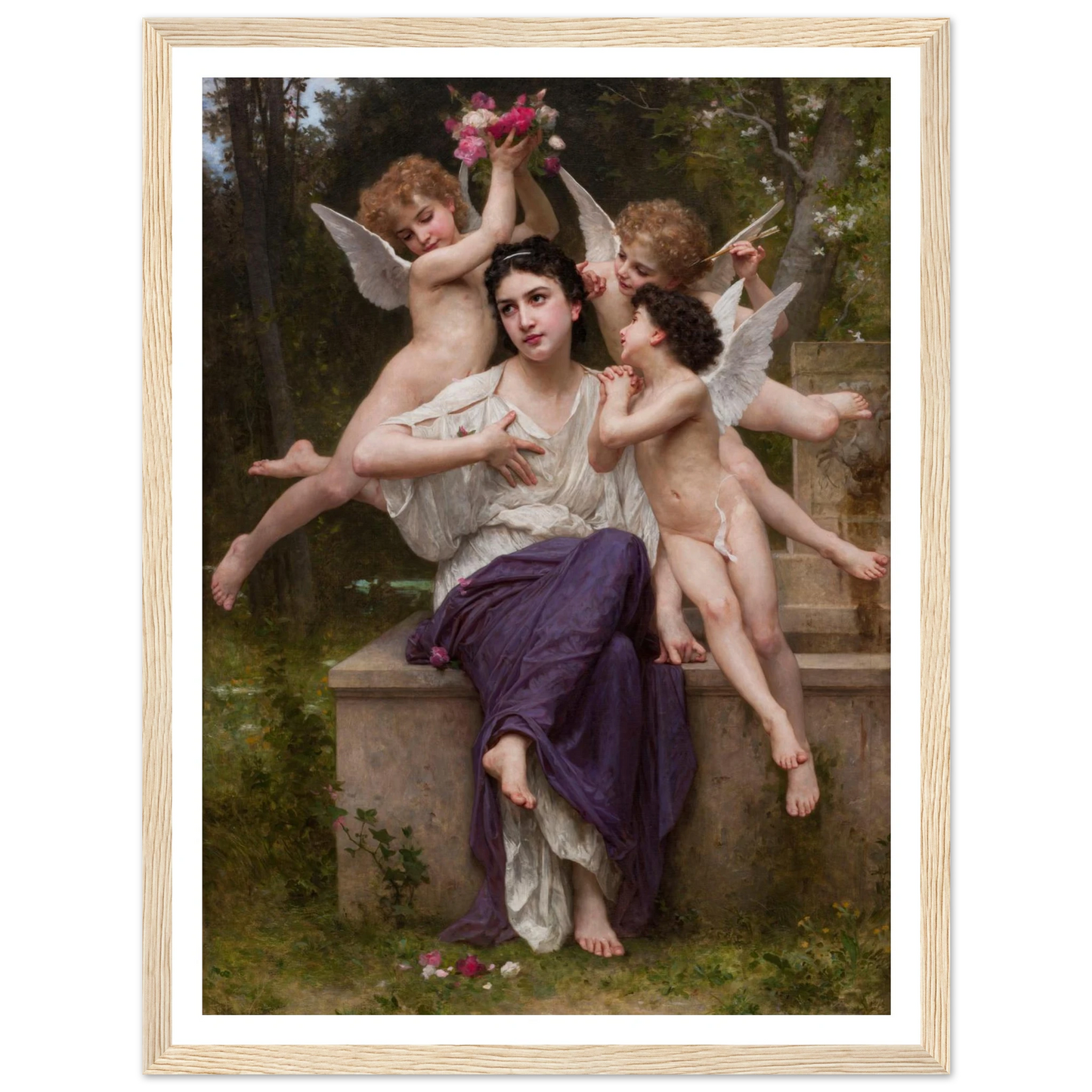 Dream of Spring (Rêve de printemps) (1901) Art Print | William Bouguereau-Quipham Collections