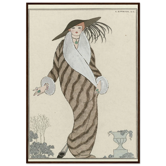 Manteau de Zibelin (1912) Art Print | George Barbier-Quipham Collections