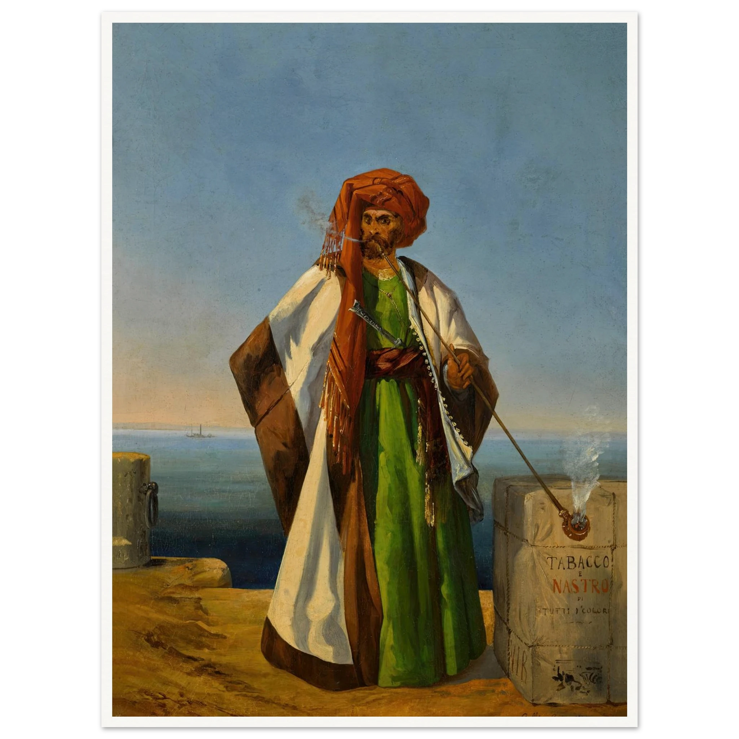 The Tobacco Merchant (1844) Art Print | Ippolito Caffi-Quipham Collections