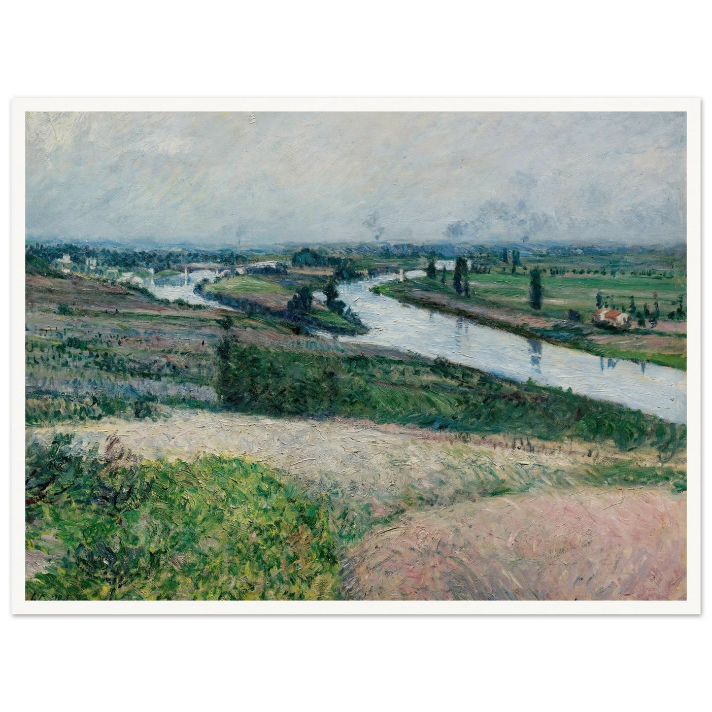 La Seine À La Pointe D’epinay (circa 1888) Art Print | Gustave Caillebotte-Quipham Collections