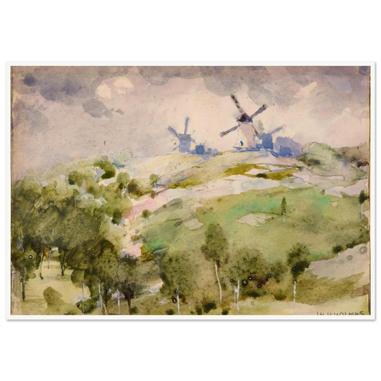 Windmills Art Print | William Henry Holmes-Quipham Collections