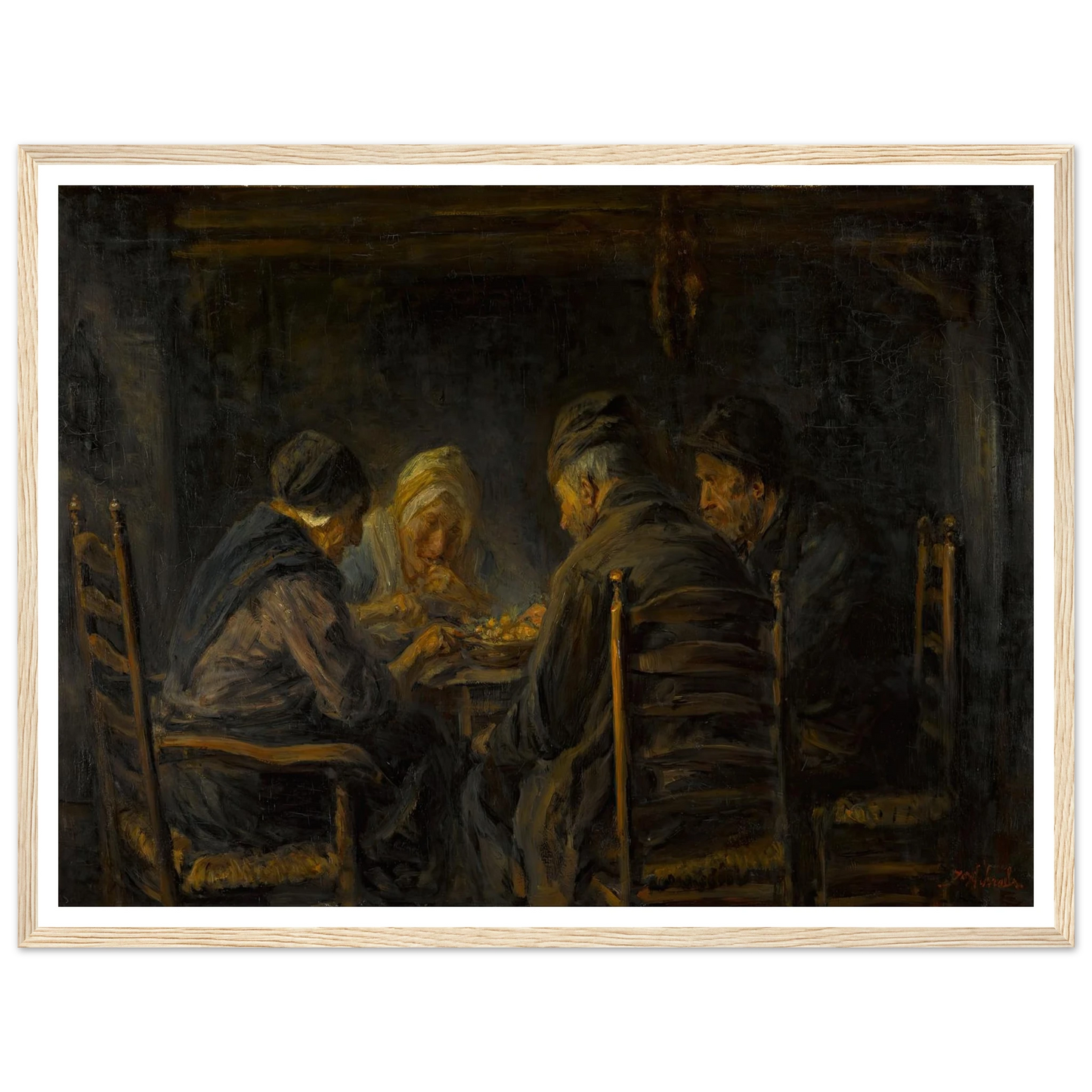 Potato eaters Art Print | Jozef Israels-Quipham Collections