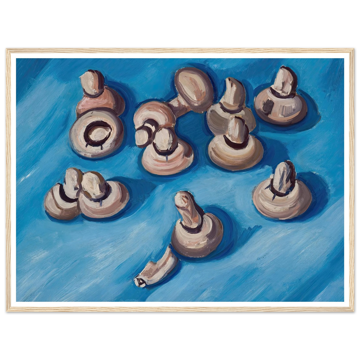 Mushrooms on a Blue Background (1926) Art Print | Marsden Hartley-Quipham Collections