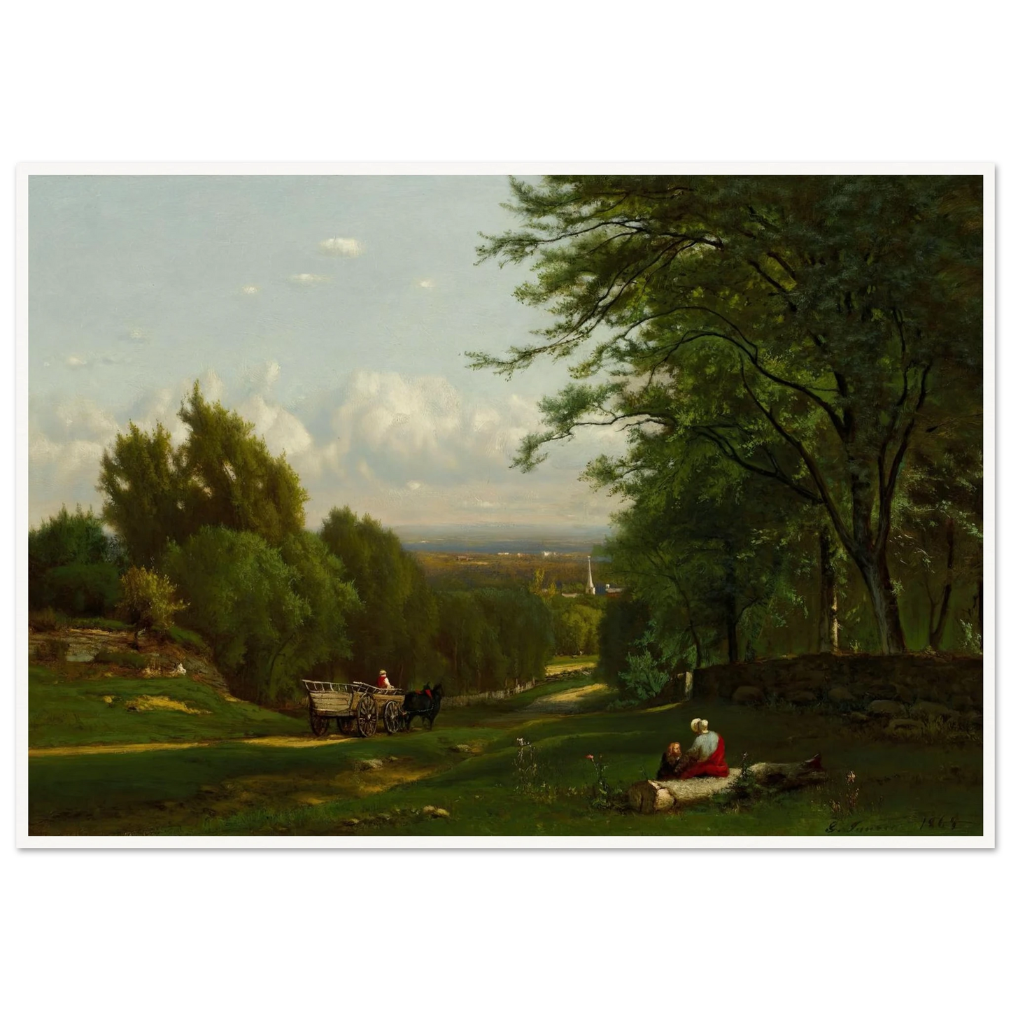 Near Leeds, New York (1869) Art Print | George Inness-Quipham Collections