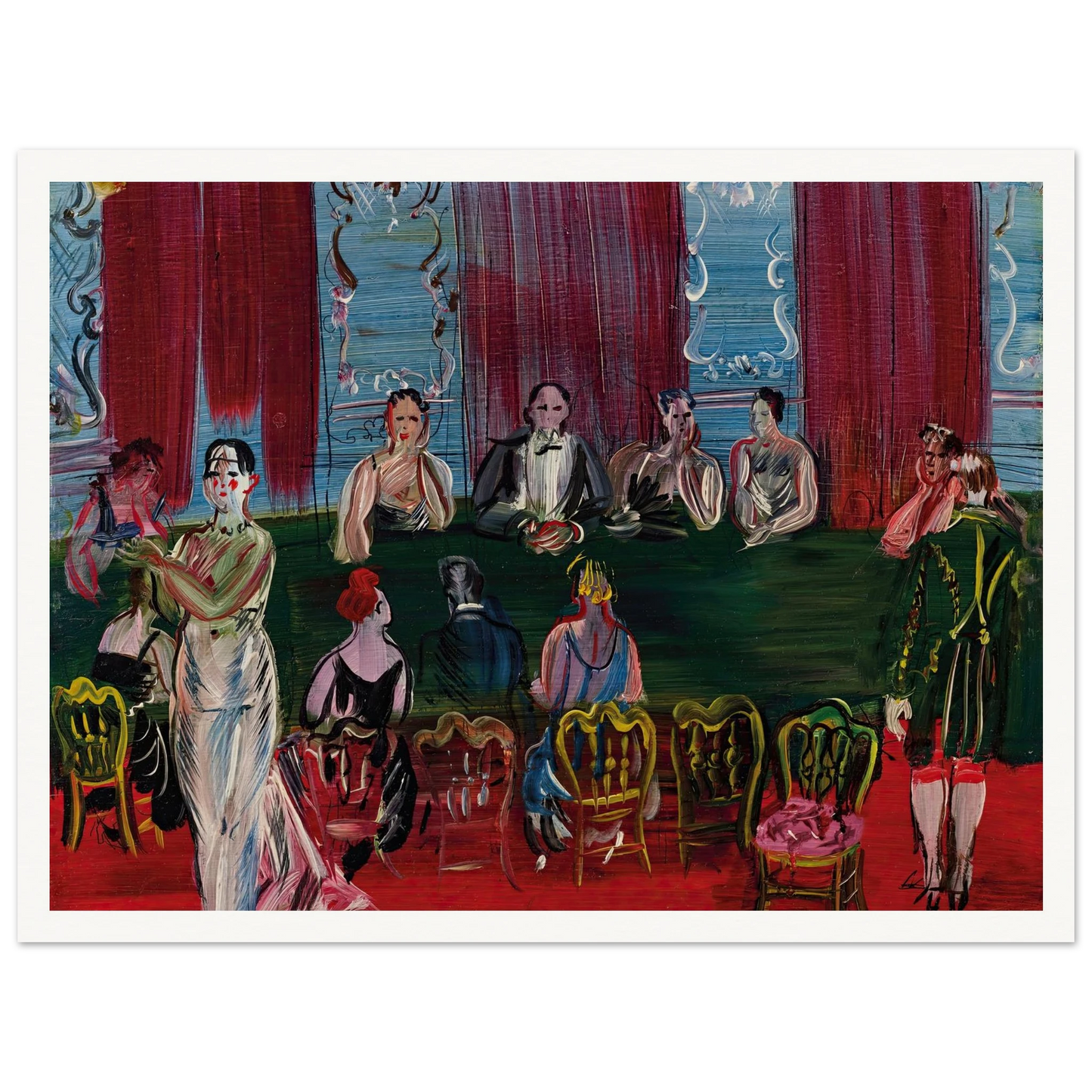 Baccara (1938) Art Print | Raoul Dufy-Quipham Collections