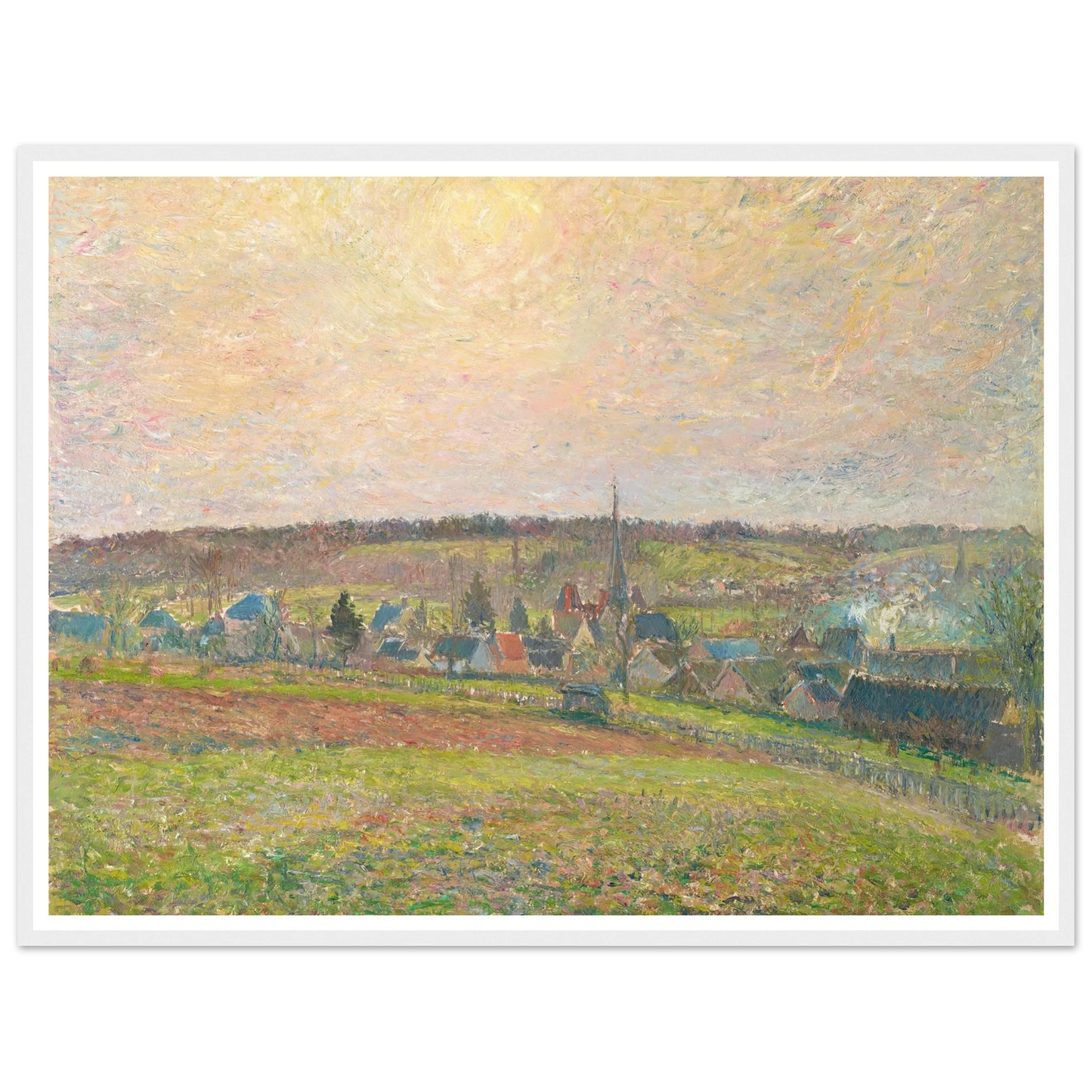 Le Village d’Éragny (The Village of Éragny) (1885) Art Print | Camille Pissarro-Quipham Collections