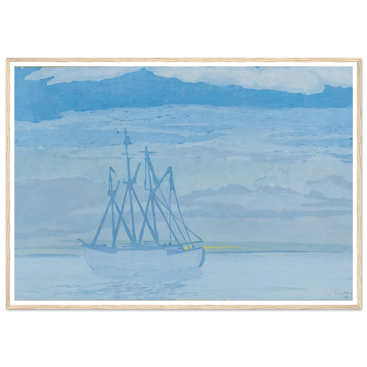 Chalutier sur la mer (1921) Art Print | Leon Spilliaert-Quipham Collections