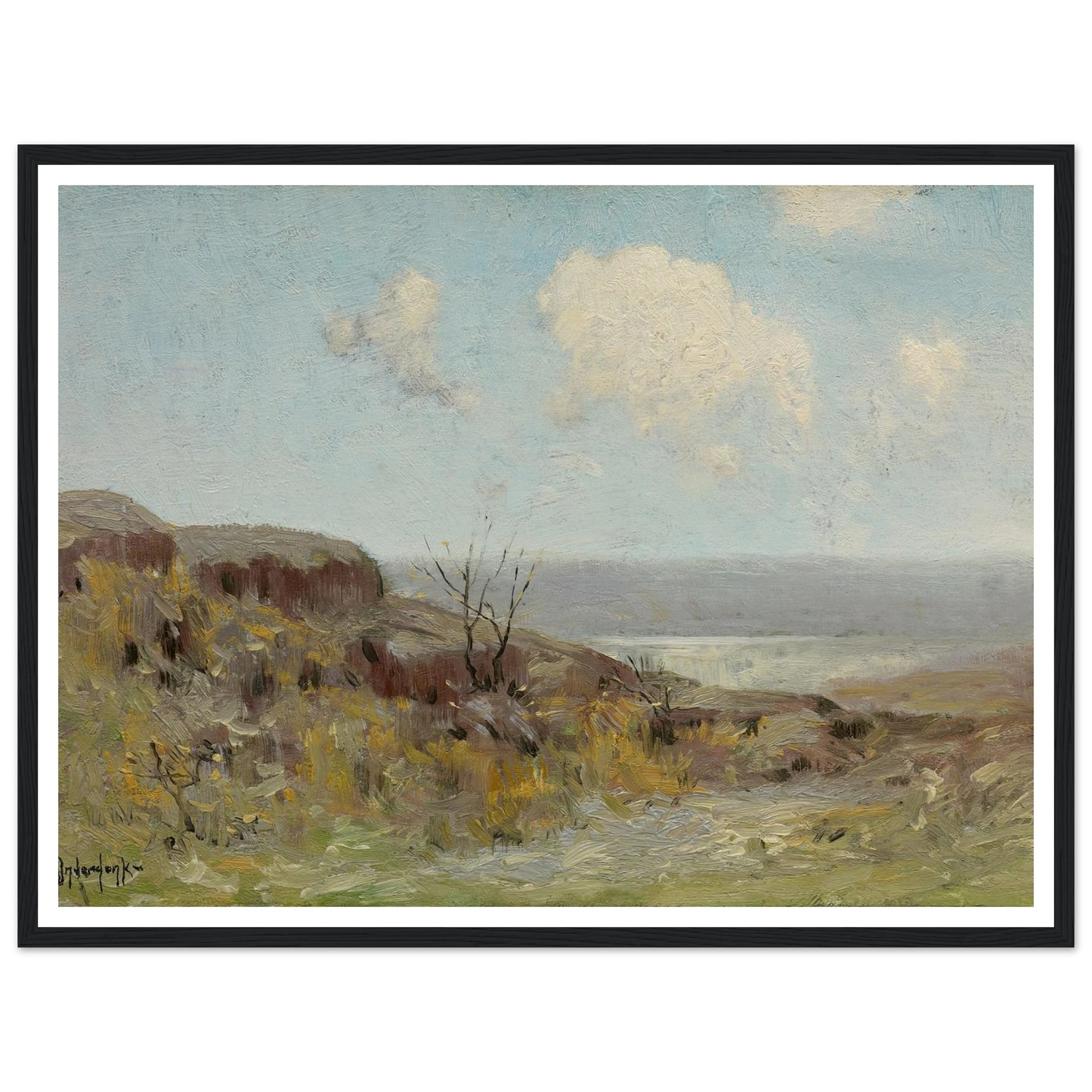 Rocky hillside quiet pool (1908) Art Print | Julian Onderdonk-Quipham Collections