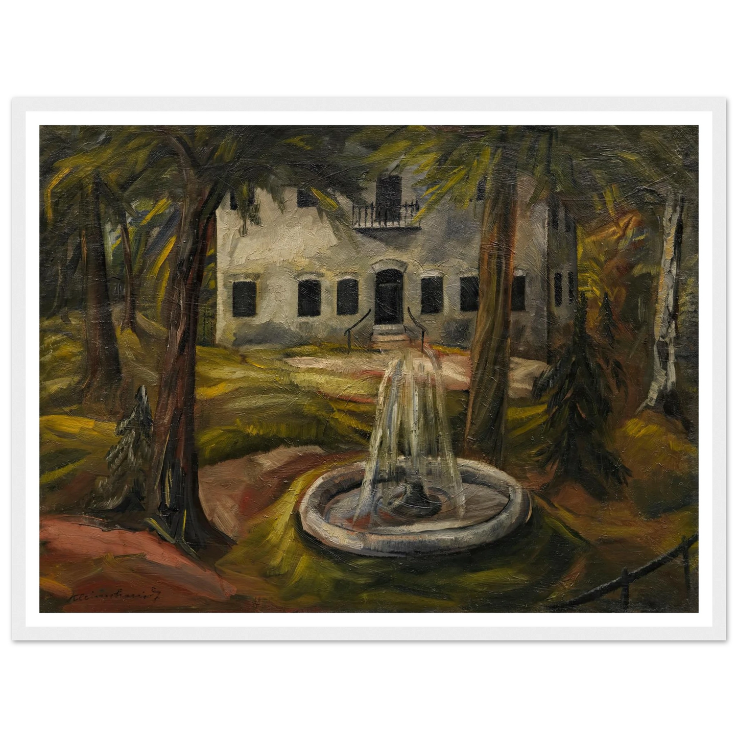 Schloss Burgau bei Wasserburg am Inn (1909) Art Print | Paul Kleinschmidt-Quipham Collections